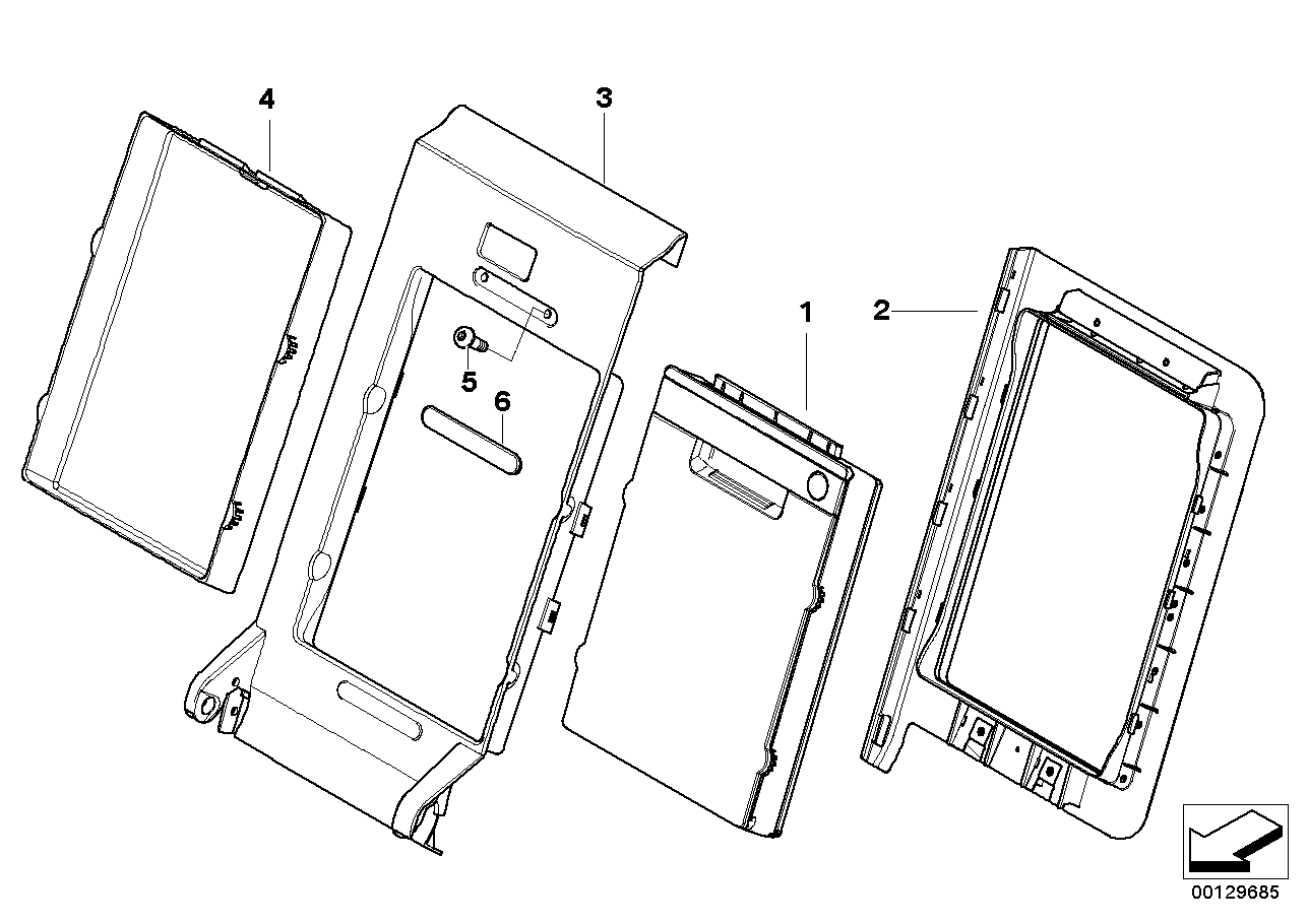 BMW 52203411935 Armrest Panel