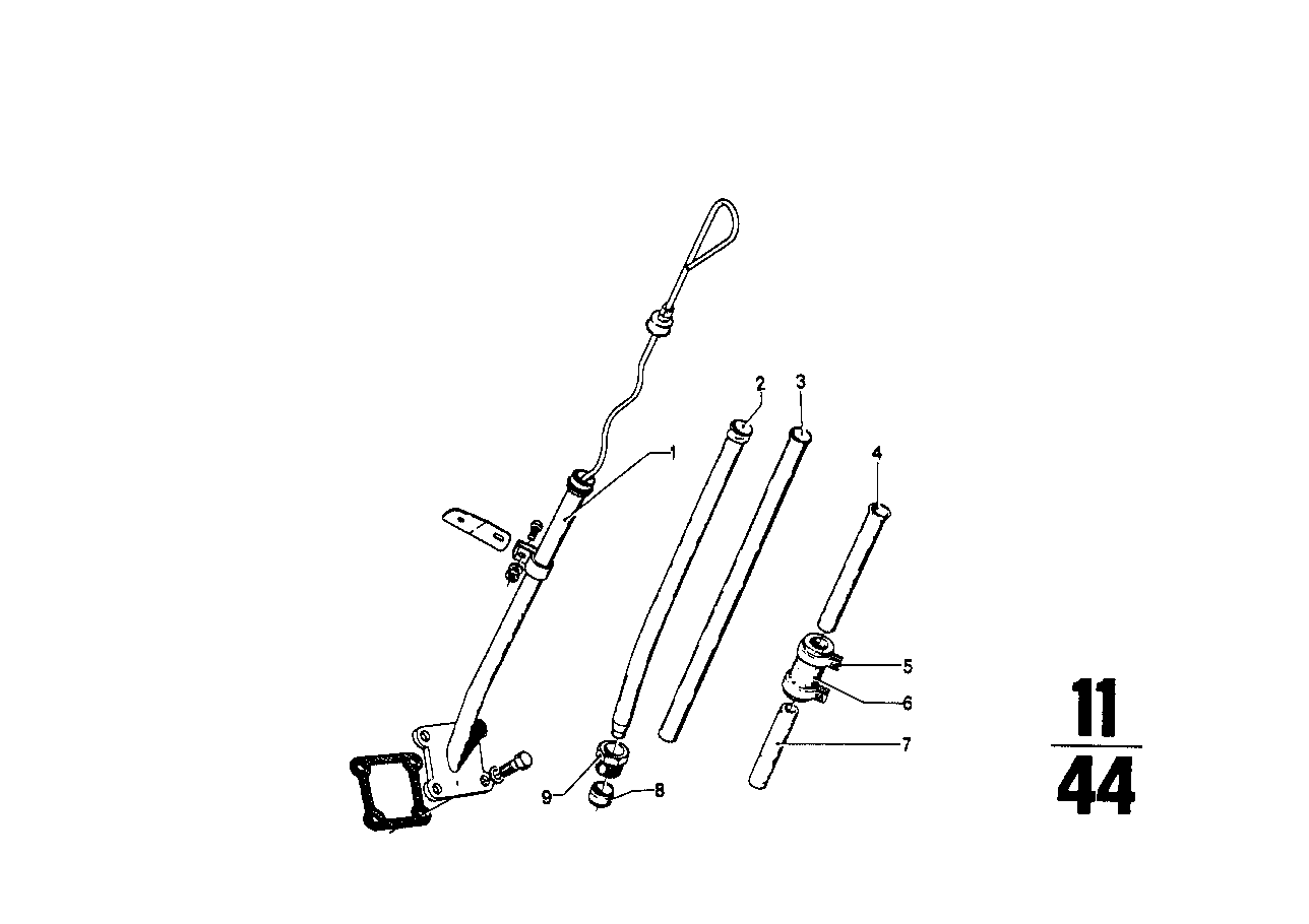 BMW 11431258352 Guide Tube Upper Part