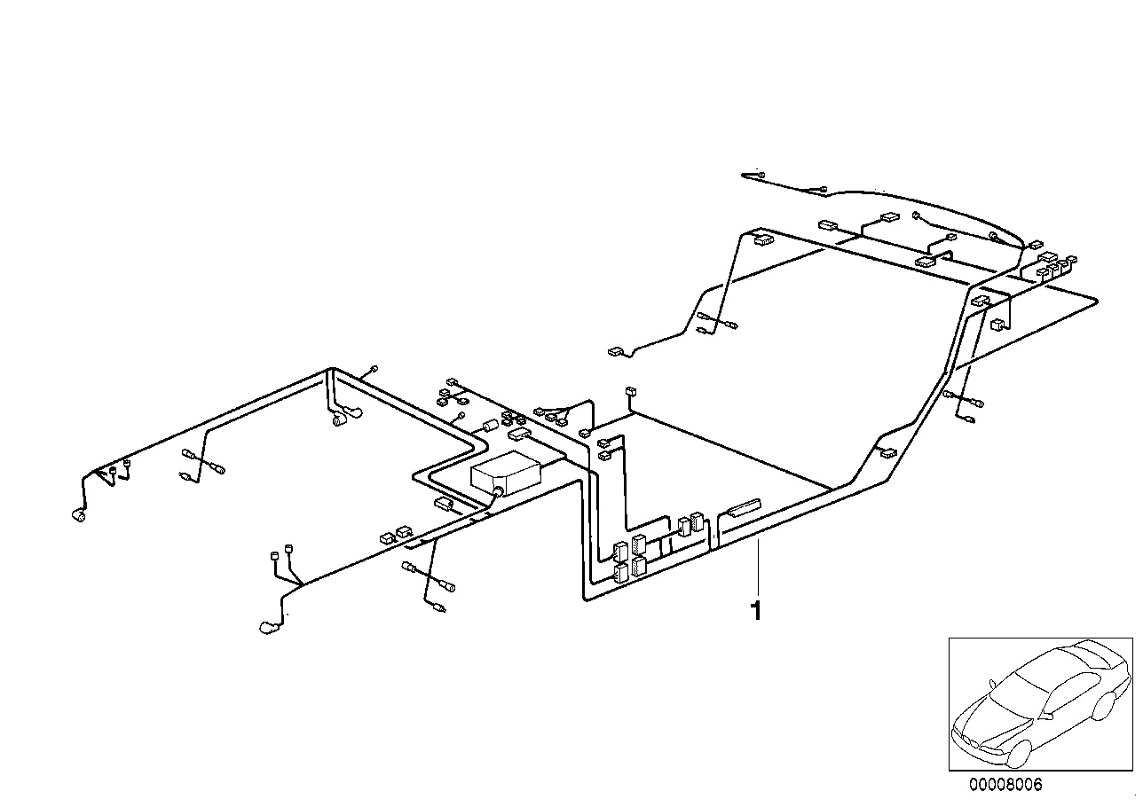 BMW 61116908434 Main Wiring Harness