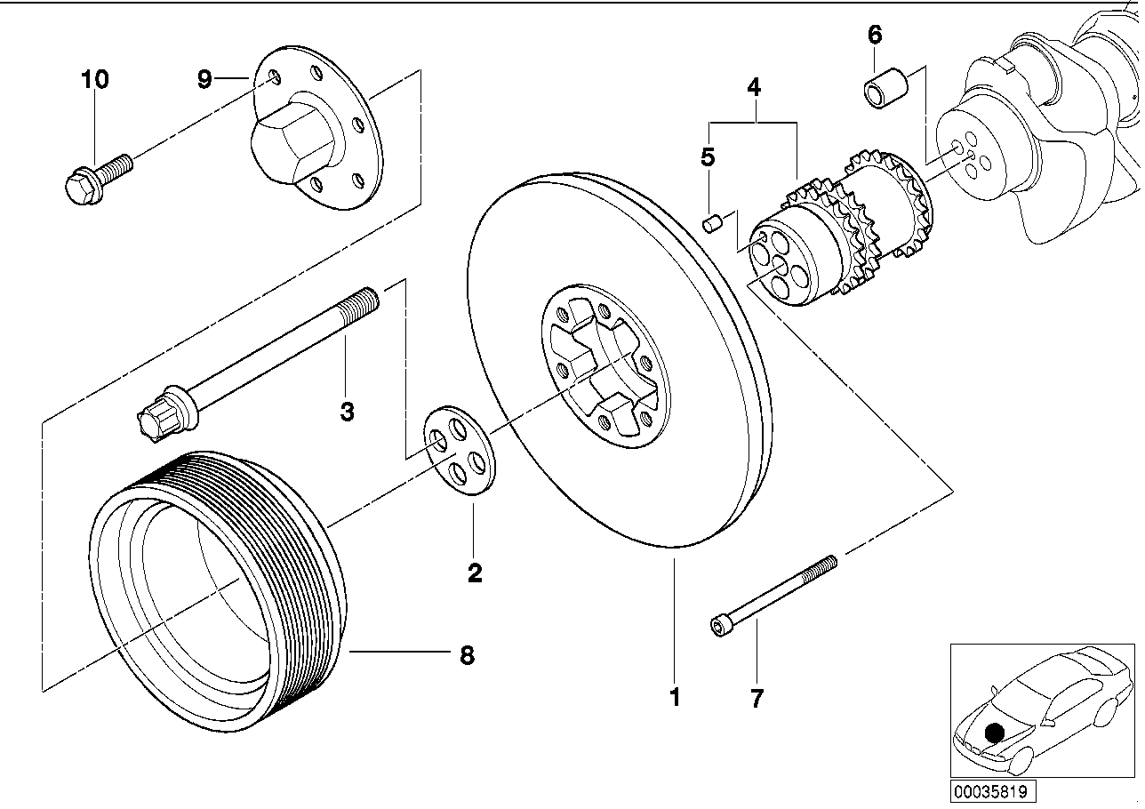 BMW 07119902989 Fillister Head Screw