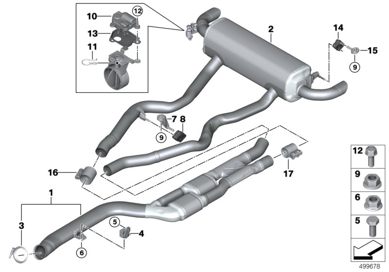 BMW 18309454950 REPL.OF GAS.PARTIC. FILT WIT