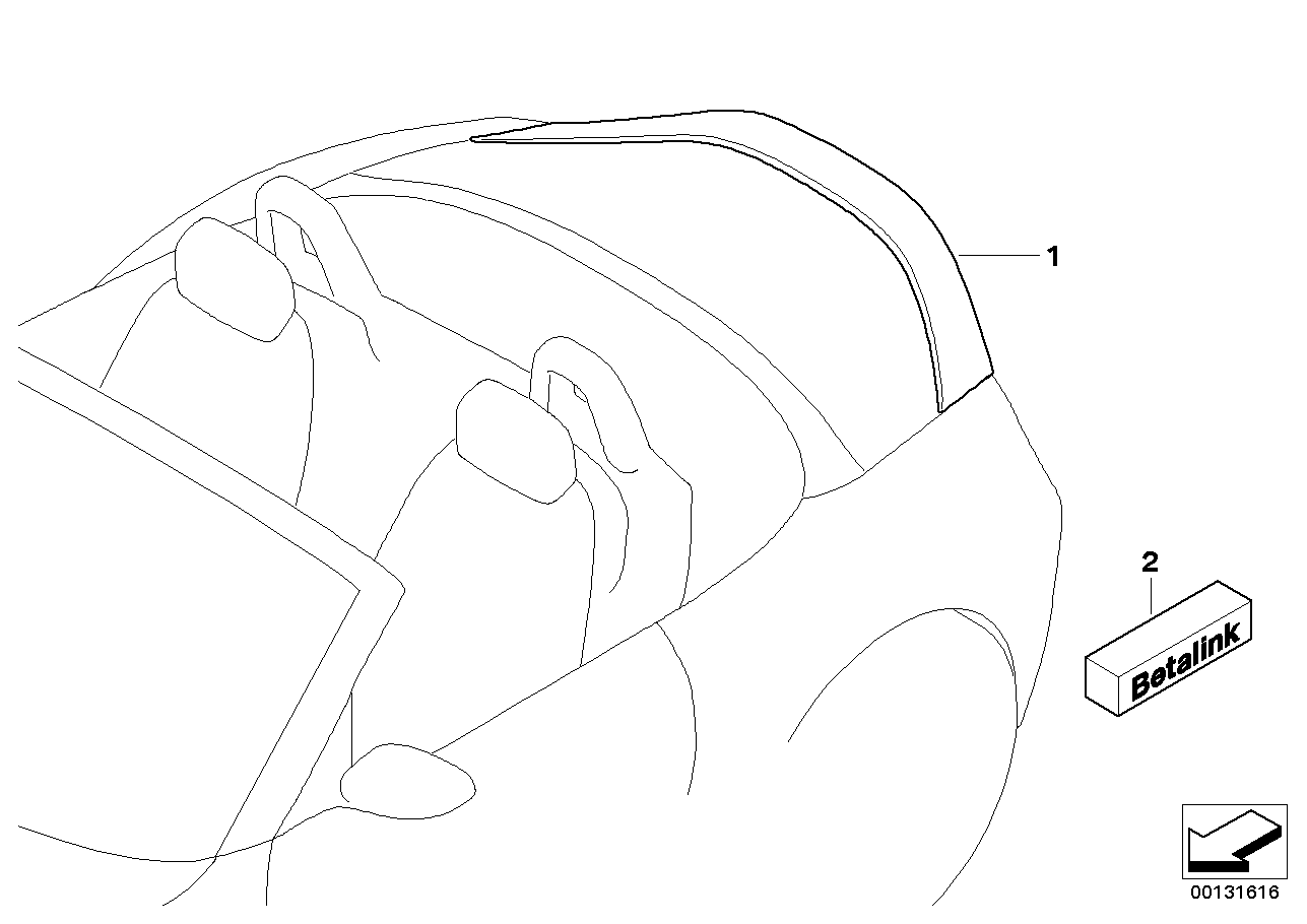 51710301272 BMW Painted Rear Spoiler