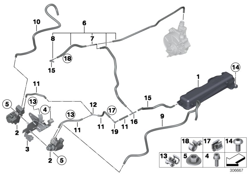 BMW 11657645221 Vacuum Hose