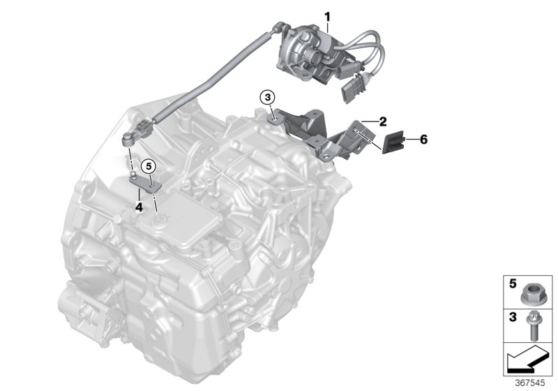 BMW 24507644846 Holder, Drive Position Actuator