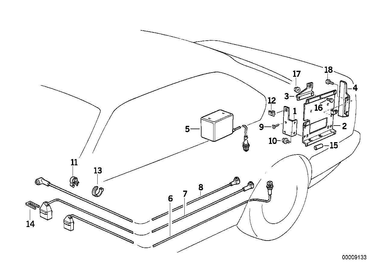 BMW 65611969671 Supporting Plate