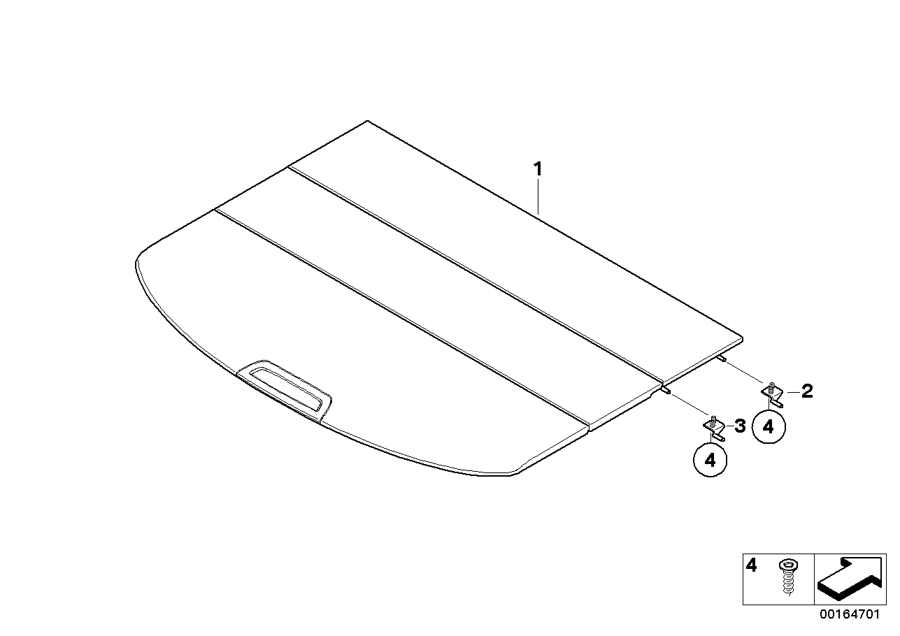 BMW 51479312978 Rear Window Shelf