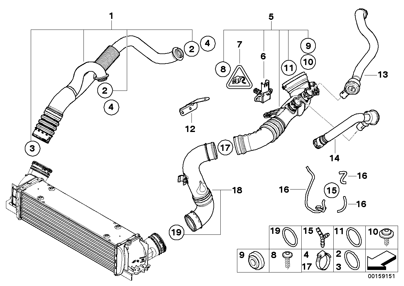 BMW 61138353705 Sealing Grommet