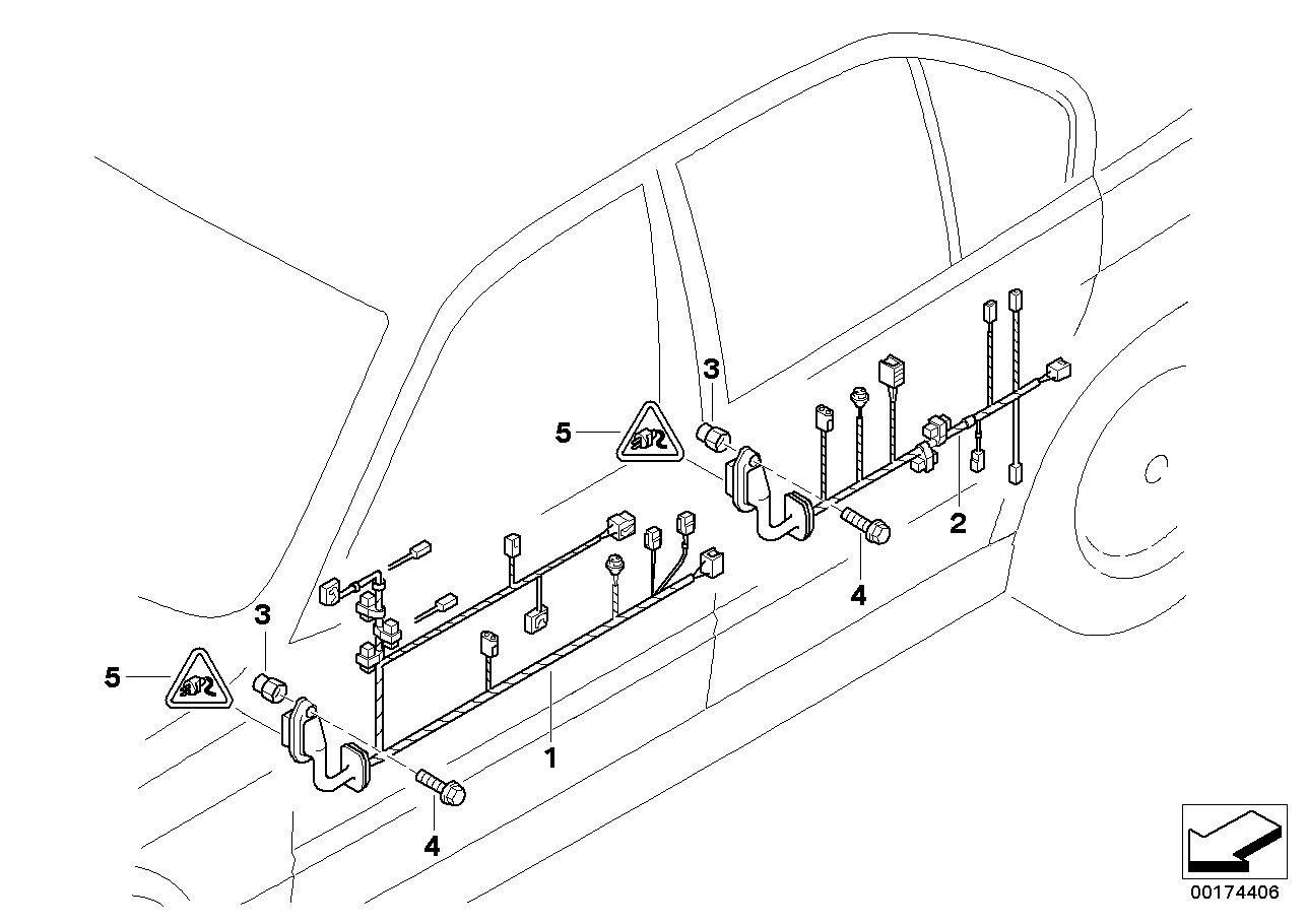 BMW 61128369387 Adapter Wire For Airbag Module