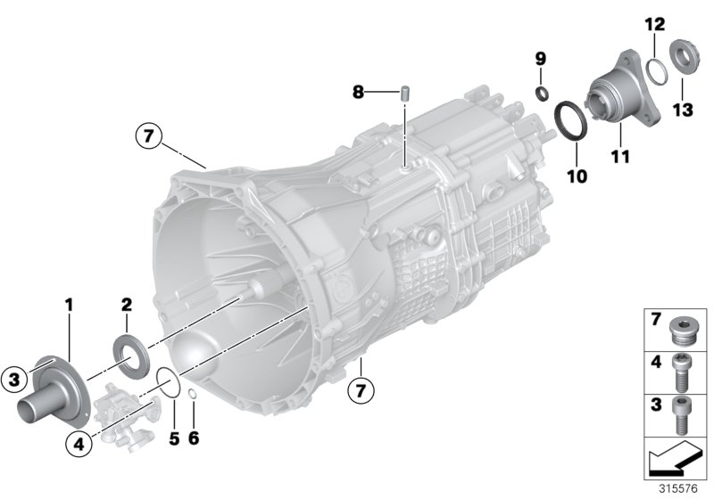 BMW 23218609181 OUTPUT FLANGE