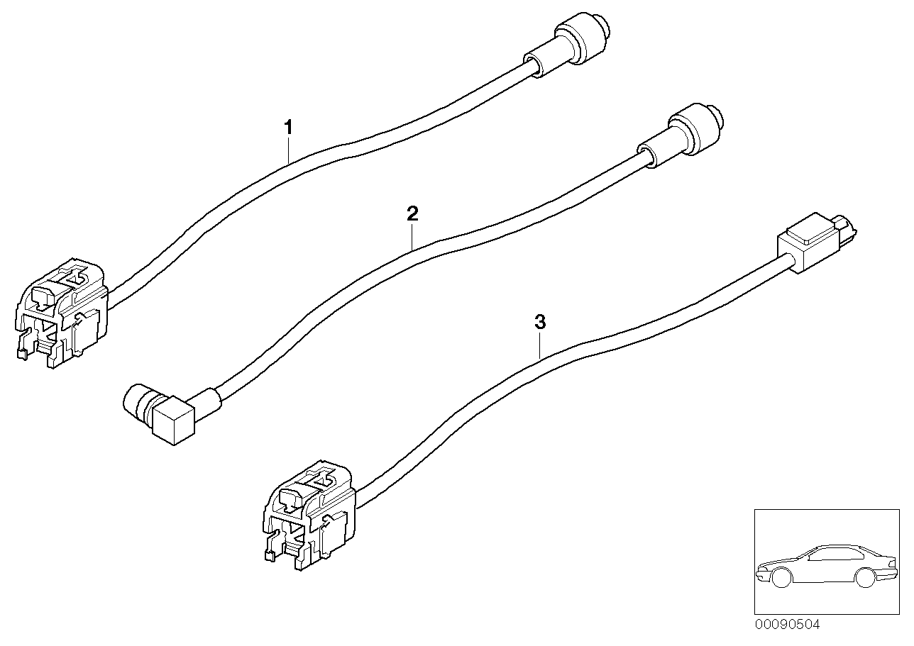 BMW 61126916297 Aerial Cable, Audio/Video