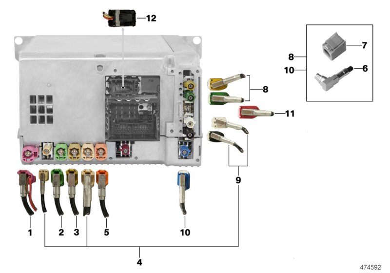 BMW 61116805934 Repair.Module Aerial Line Sdars