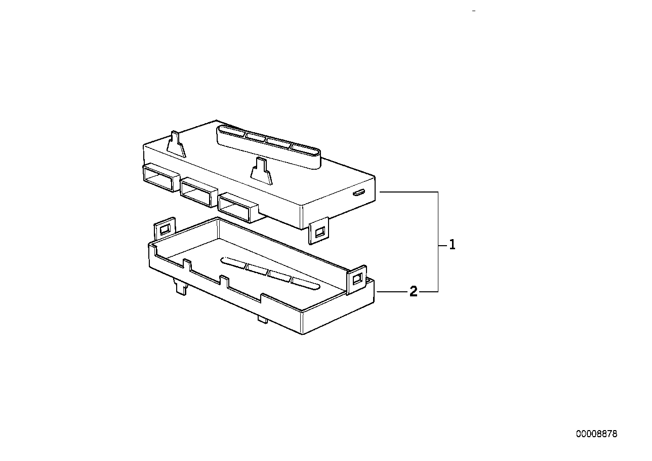 BMW 64118390301 Housing Lower Part