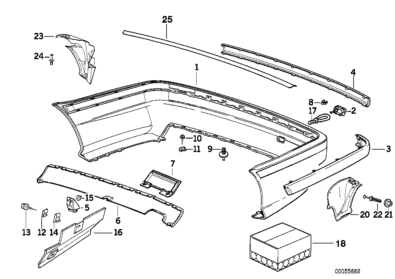 BMW 51129059462 Set Mounting Parts