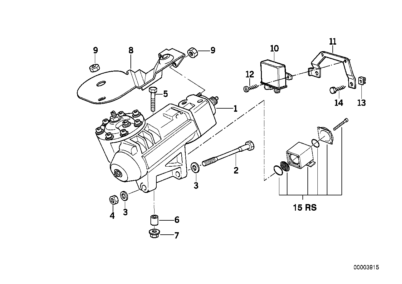 BMW 61131382882 Bracket, Control Unit