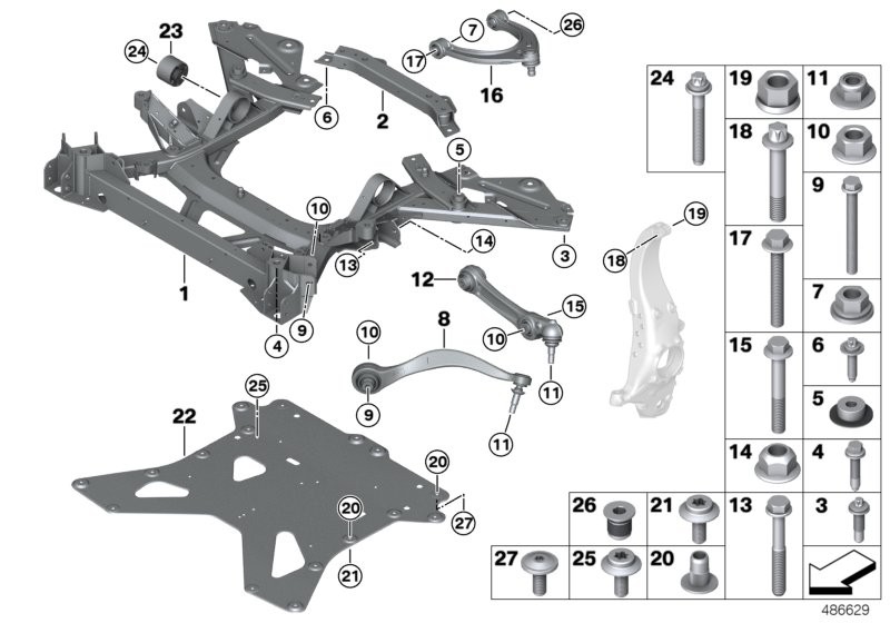 BMW 22116854245 Asa Screw With Washer