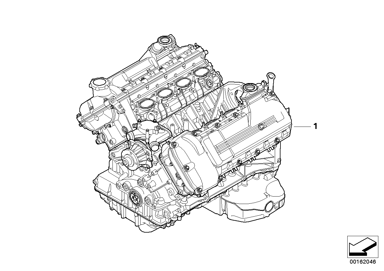 BMW 11002303728 Exchange Short Engine