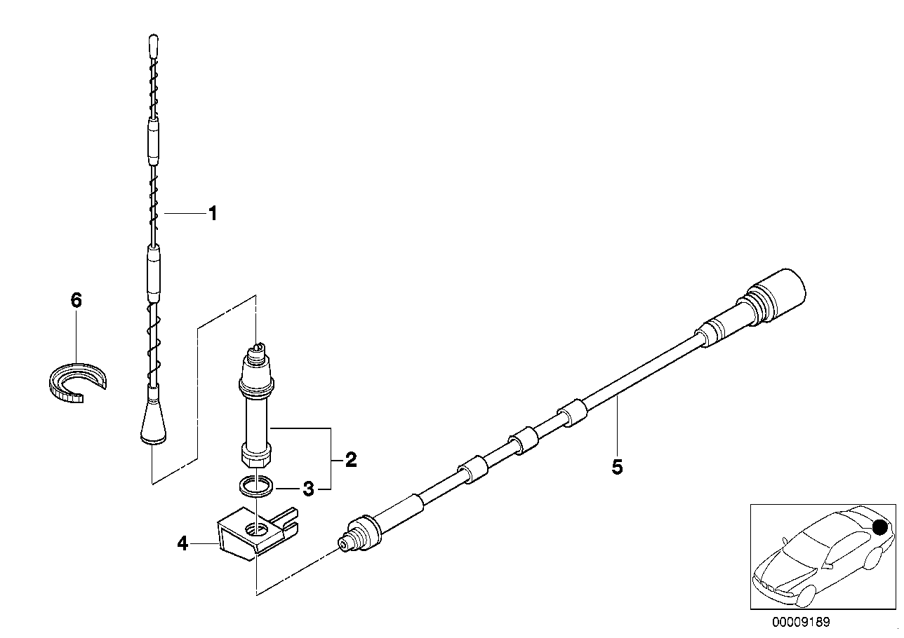 BMW 84518360970 Antenna Radiator