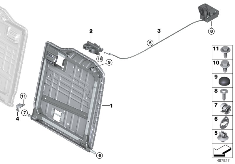 BMW 52207452583 UNLOCKING UNIT