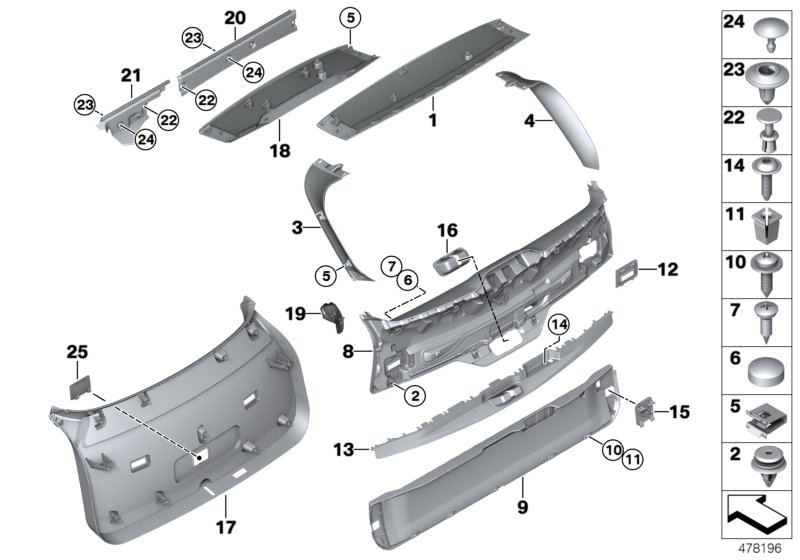 BMW 64112311957 Covering Cap