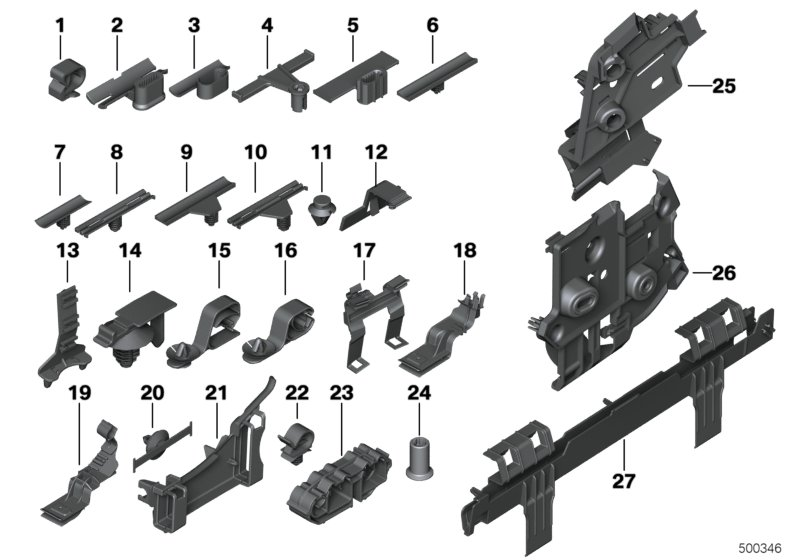 BMW 61139331174 Bracket Plug Connection Right