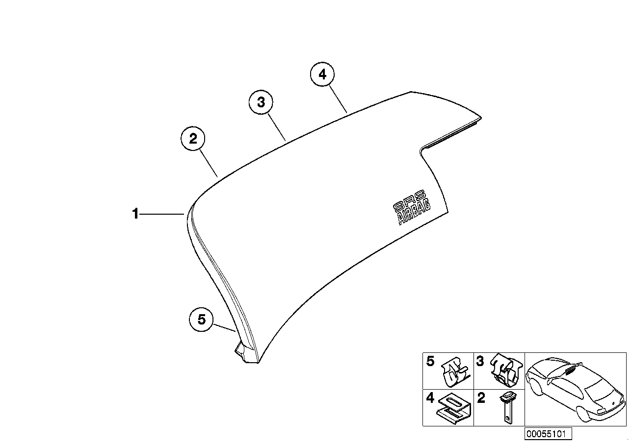 BMW 51457000979 Clamp