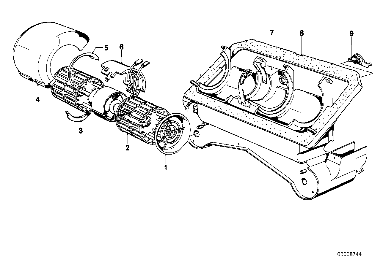 BMW 64111371978 Wiring Blower