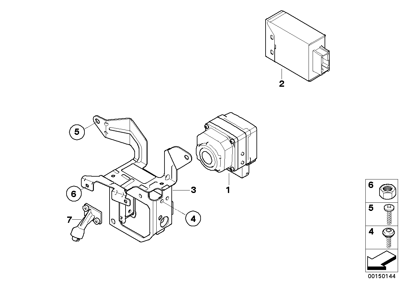 BMW 07146963883 Oval-Head Screw With Anti-Rotation Lock