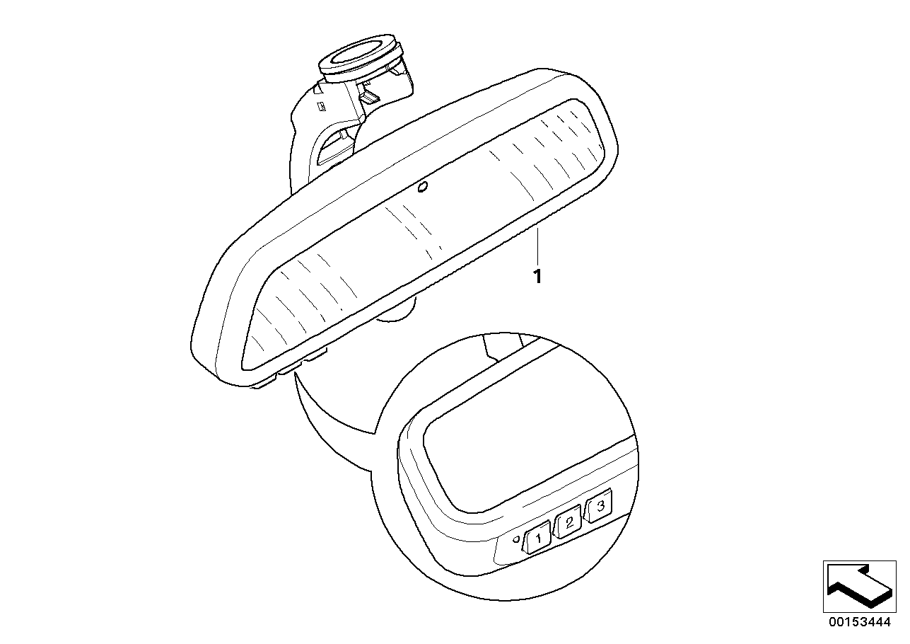 BMW 61310139355 Integrated Universal Remote Control