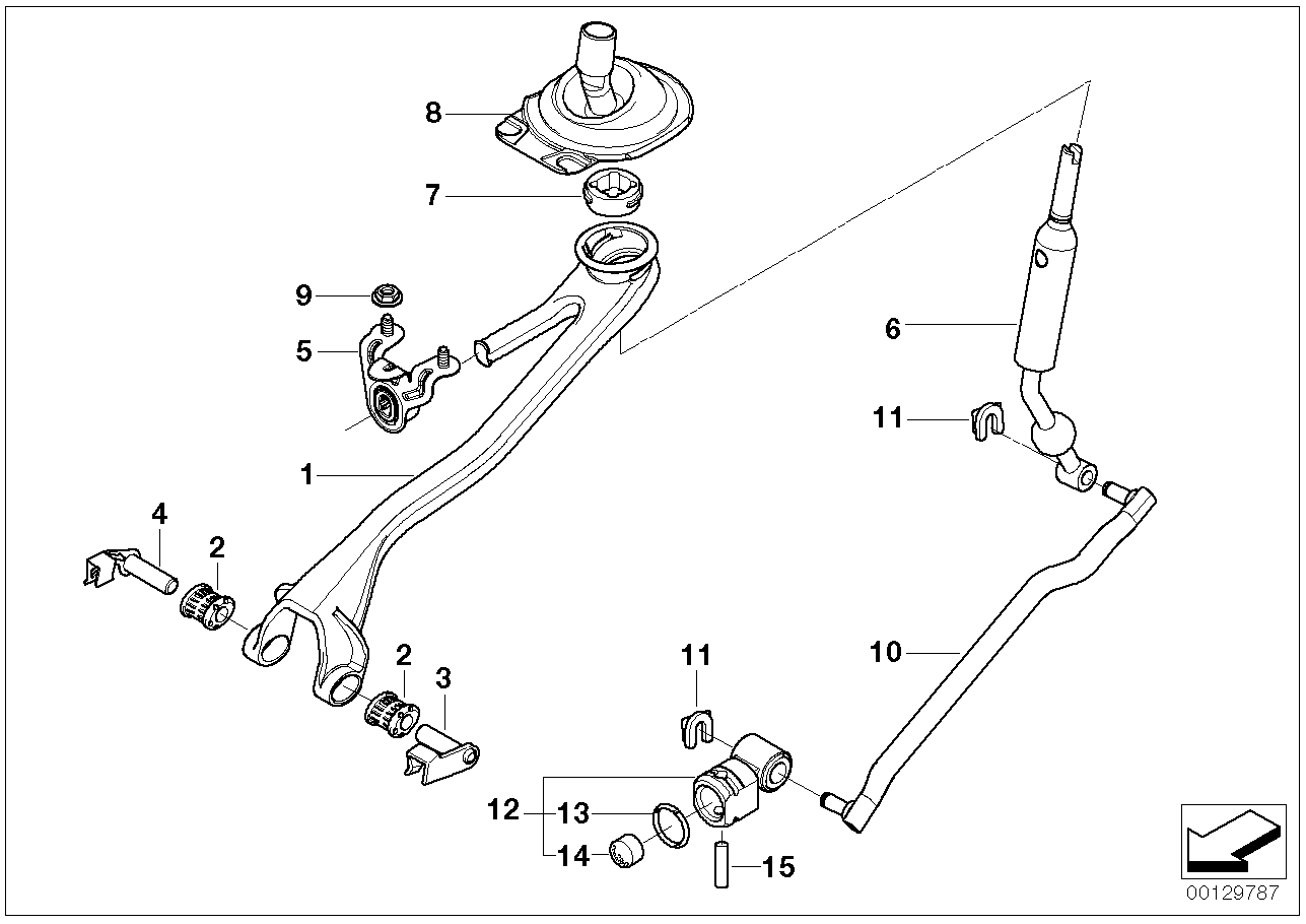 25117525645 BMW Shift Lever