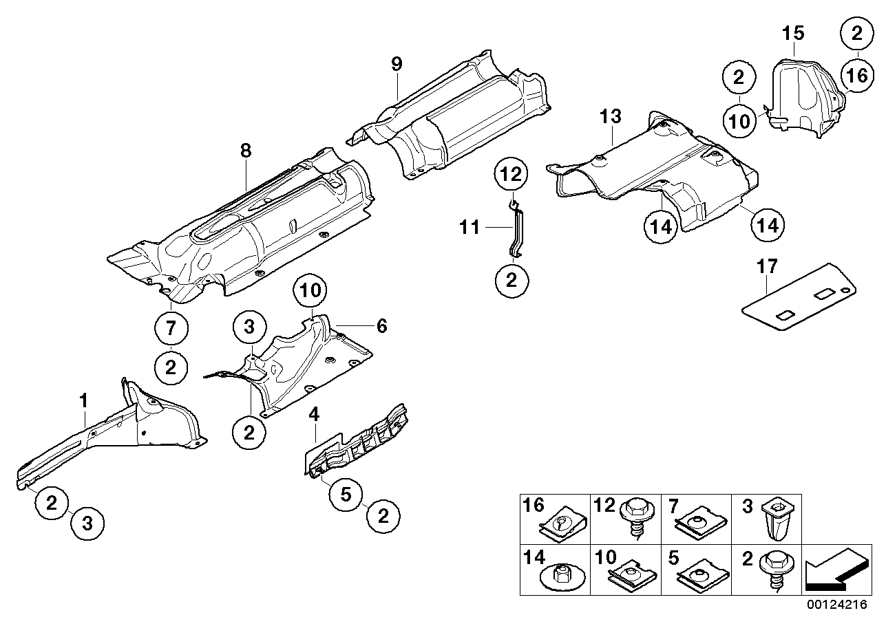 BMW 51488269815 Holder, Heat Protection Sheet, Left