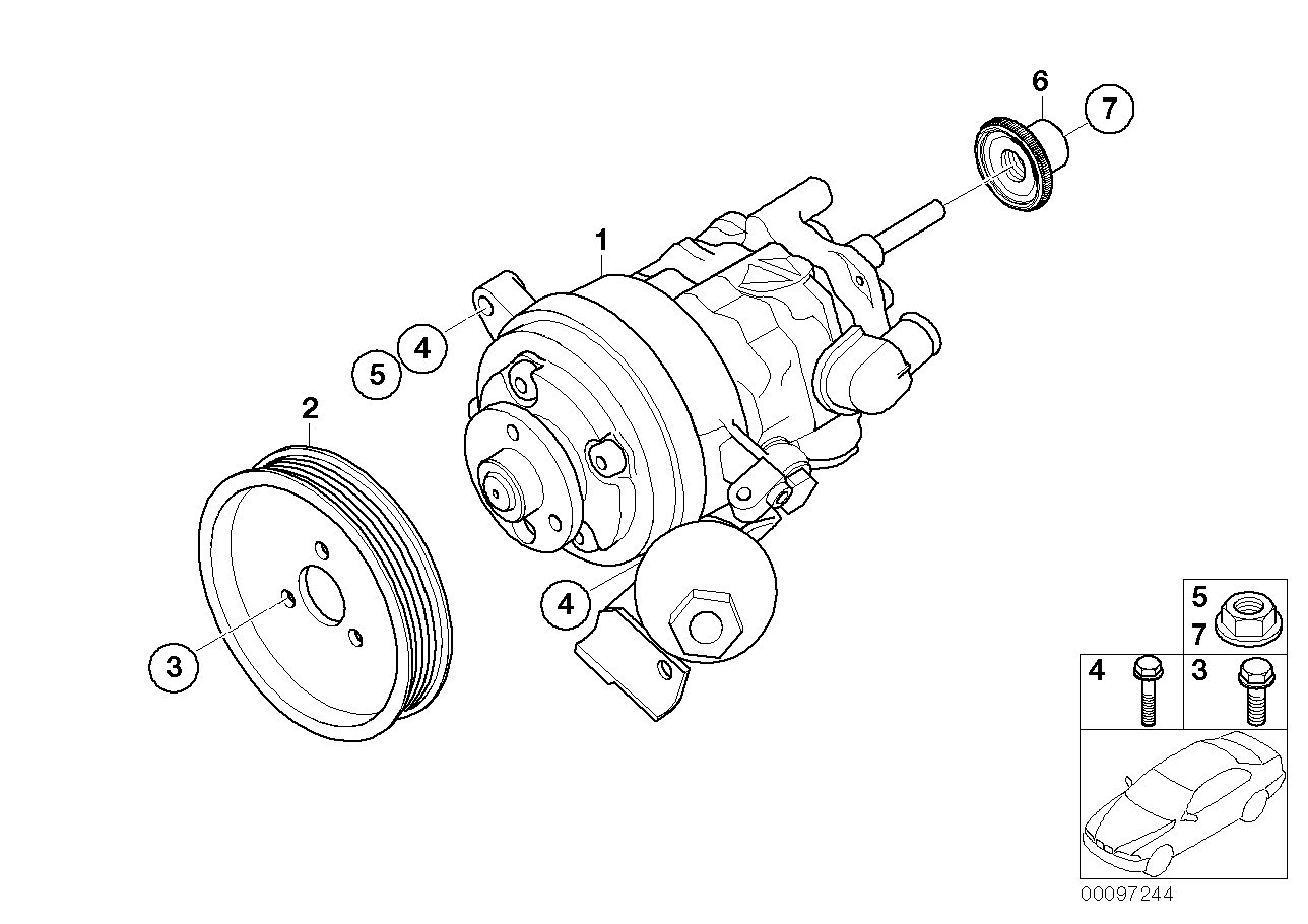 BMW 32427508583 Knurled Bolt