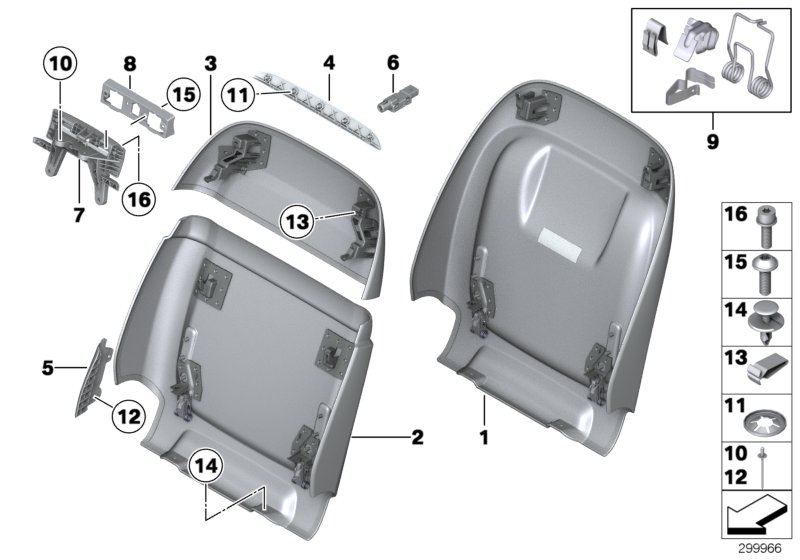 BMW 52107348096 Rear Panel, Basic