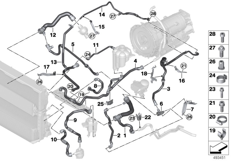 BMW 17127563936 Bracket, Coolant Hose