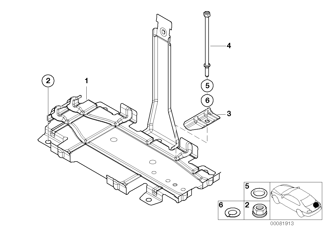 BMW 51717056337 Supporting Rail