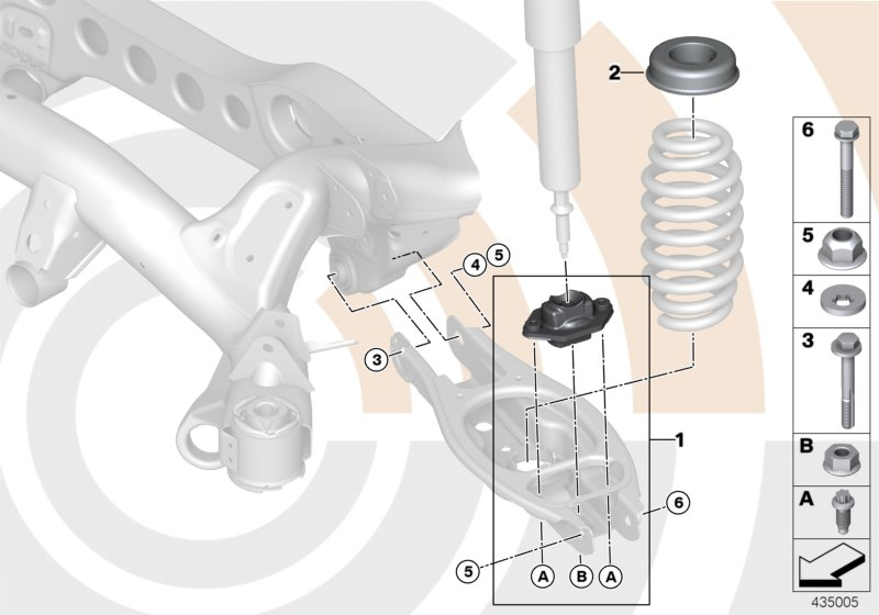 BMW 33522406287 Repair Kit, Rubber Mount, Shock Absorber