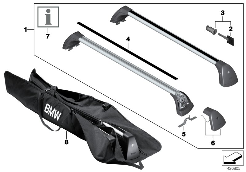 BMW 82792180695 Gutter Protector