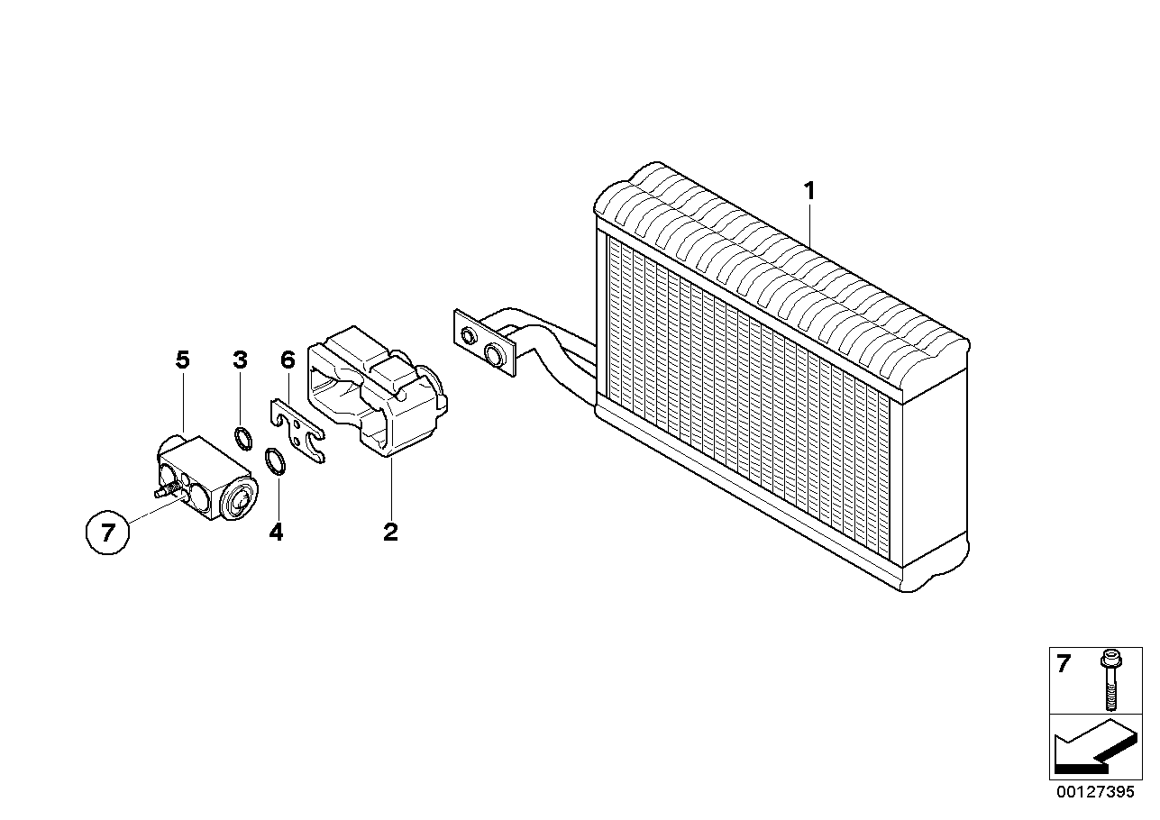 BMW 64116946043 Evaporator