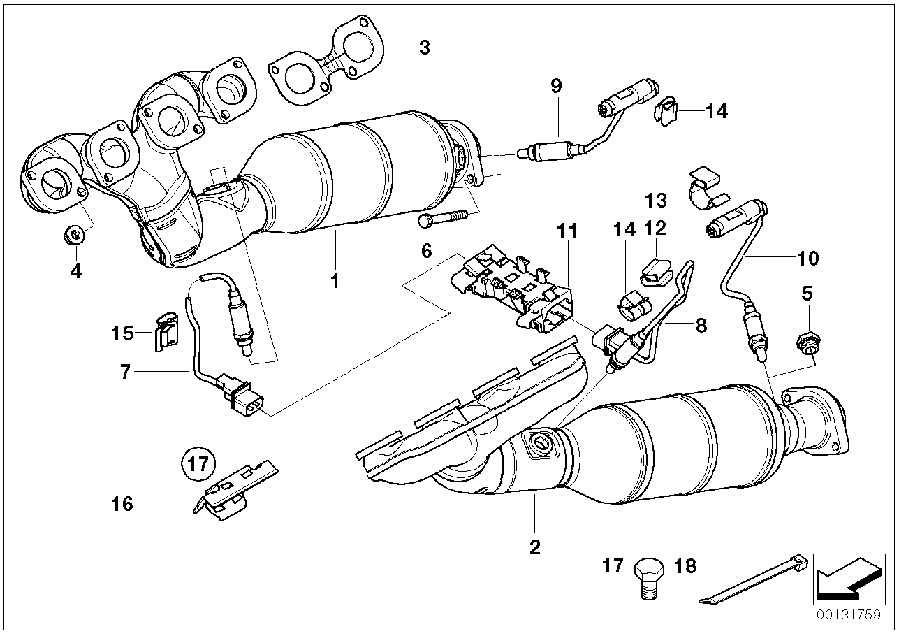 BMW 18407536175 Knurled Bolt