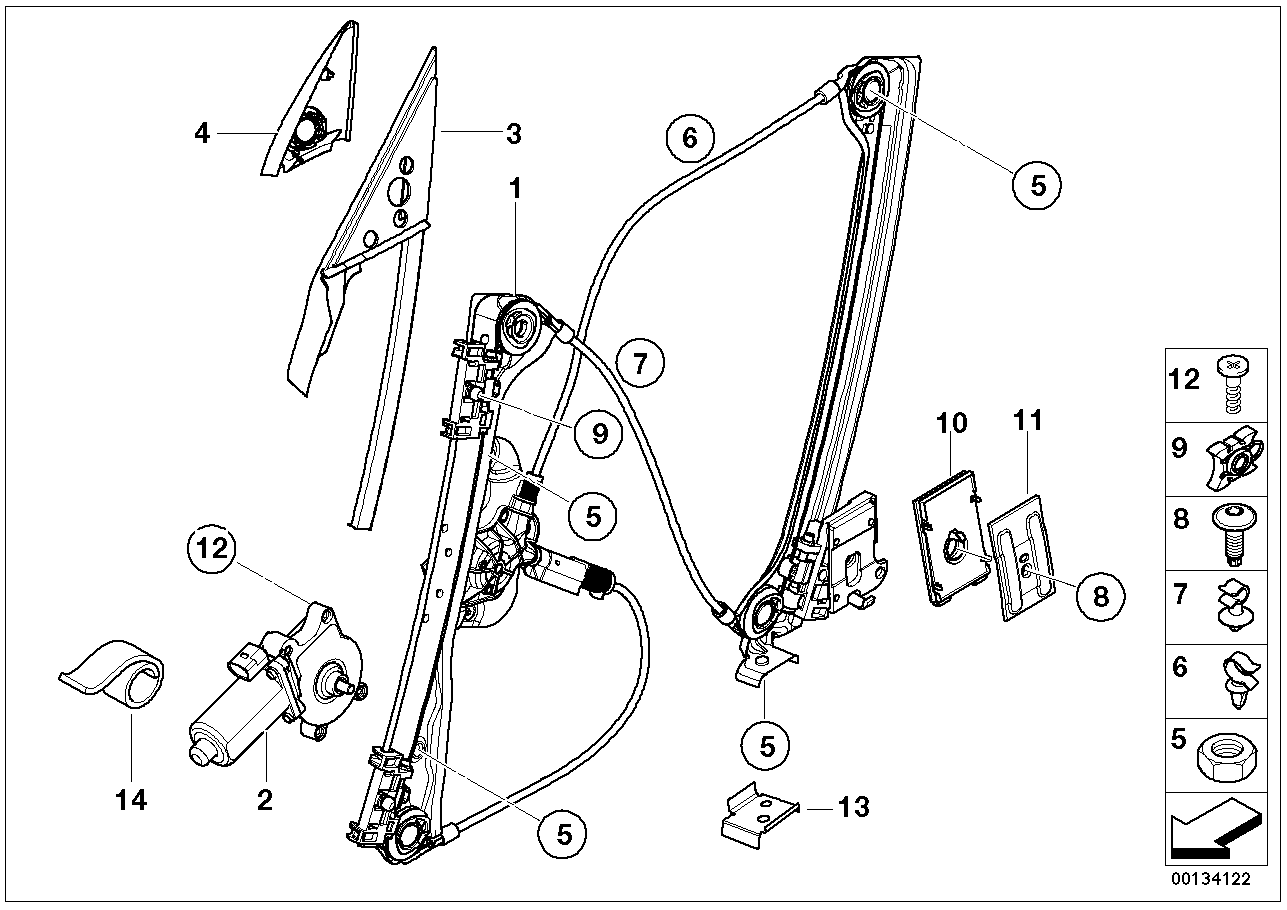 BMW 07147112431 Fillister Head Screw