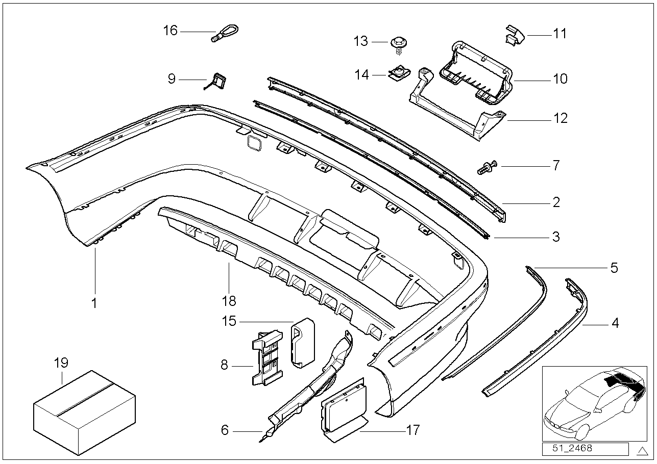 BMW 64228391346 Breather Covering Rear