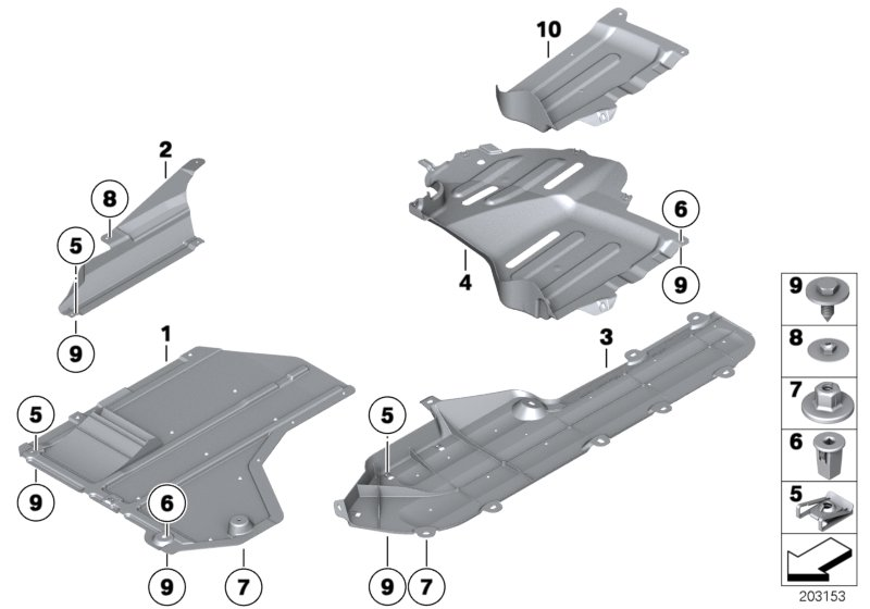 BMW 51717210012 Holder, Underbody Panelling