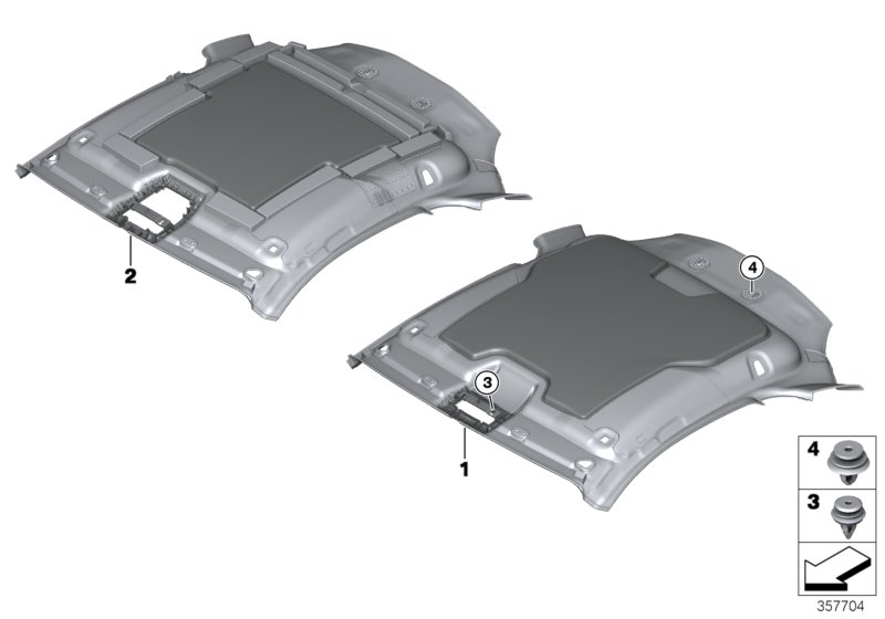 BMW 51447361907 HEADLINING