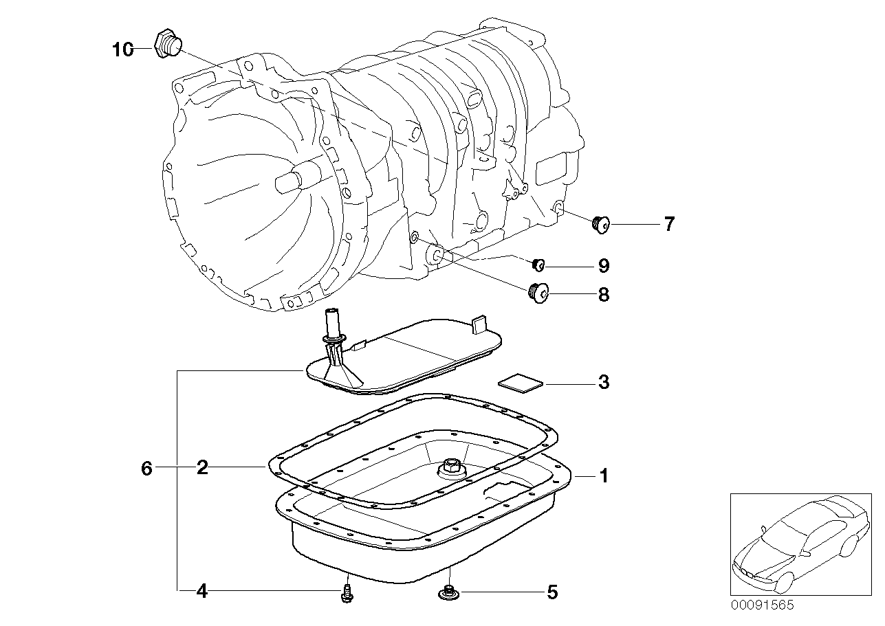 BMW 24117507787 Screw Plug, Outer Hexagon