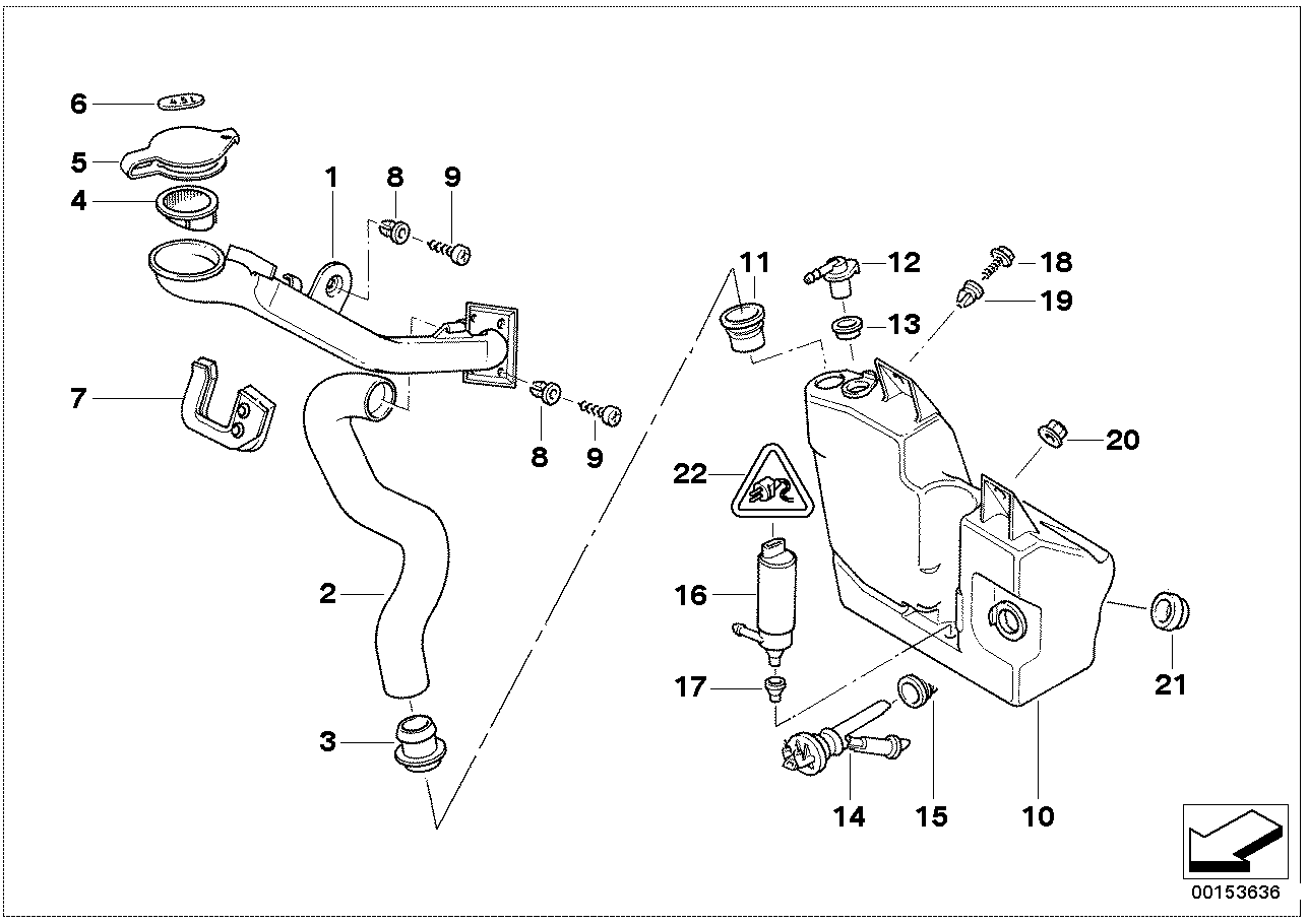 BMW 61668361560 Container Filling Capacity Label