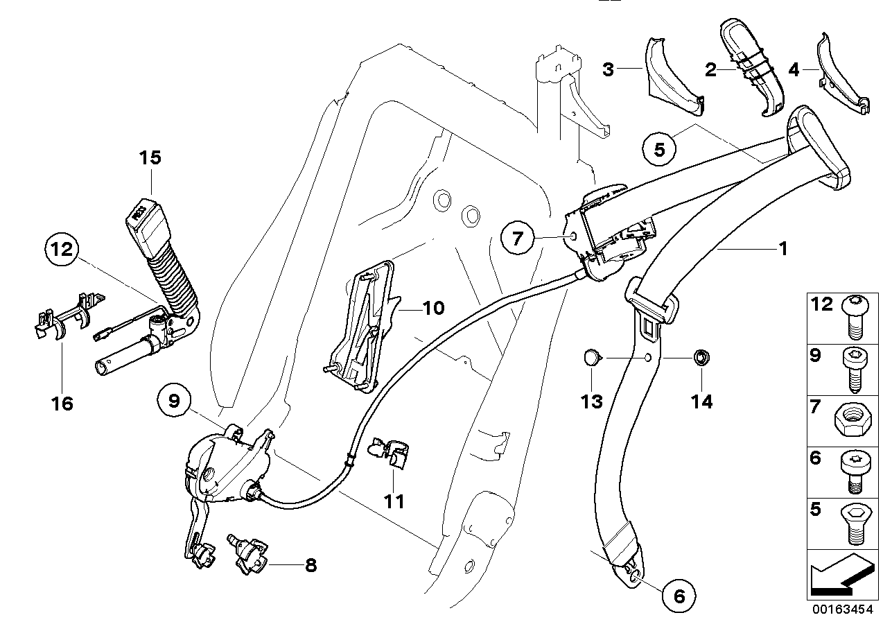 BMW 07149166340 Fillister Head Screw