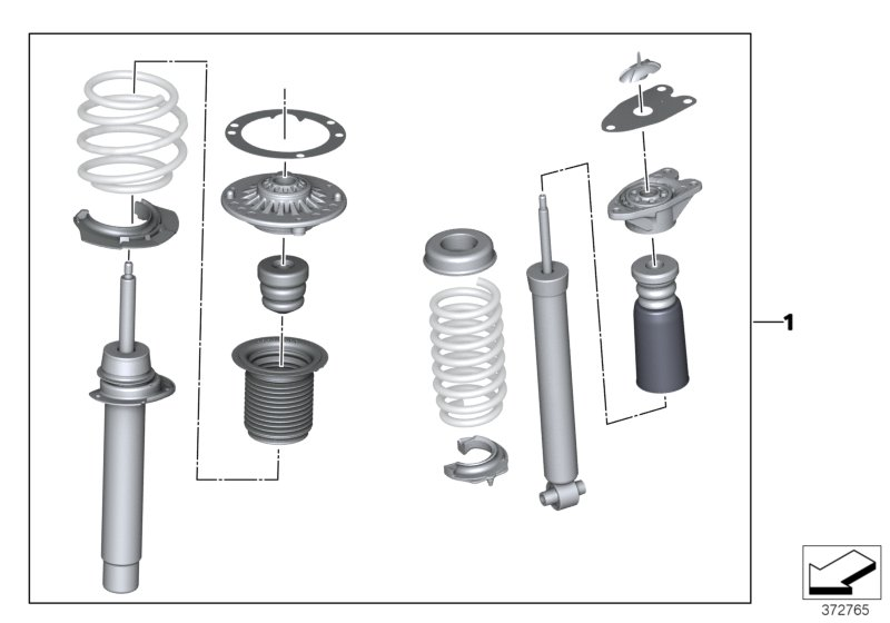 BMW 33502409928 Retrofit Kit Sports Suspension