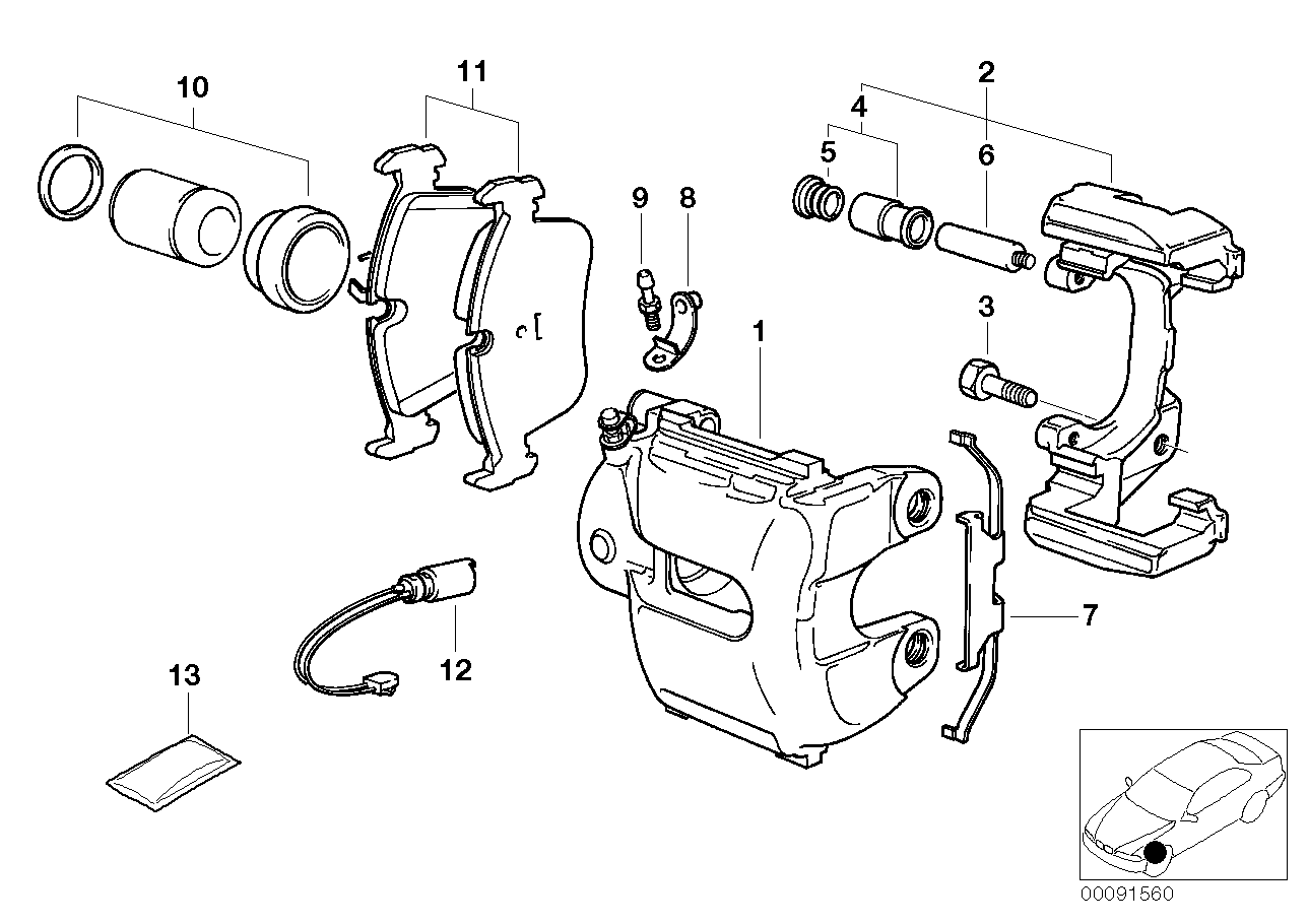 BMW 34116750693 Clip