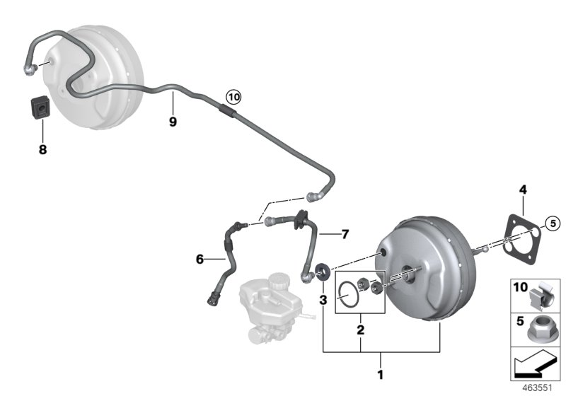 BMW 11668610507 Vacuum Pipe