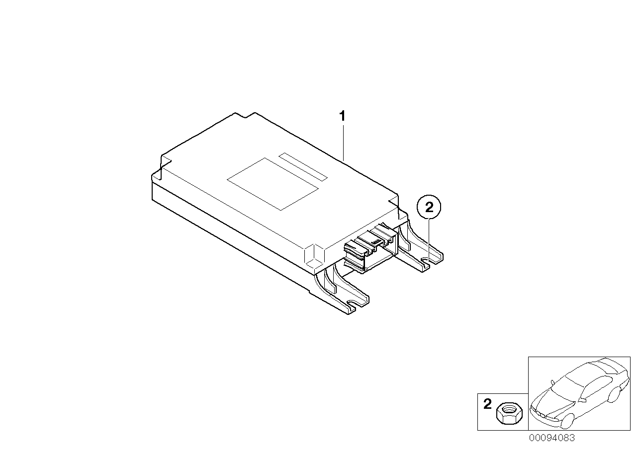 BMW 84416931986 Control Unit, Voice Input System