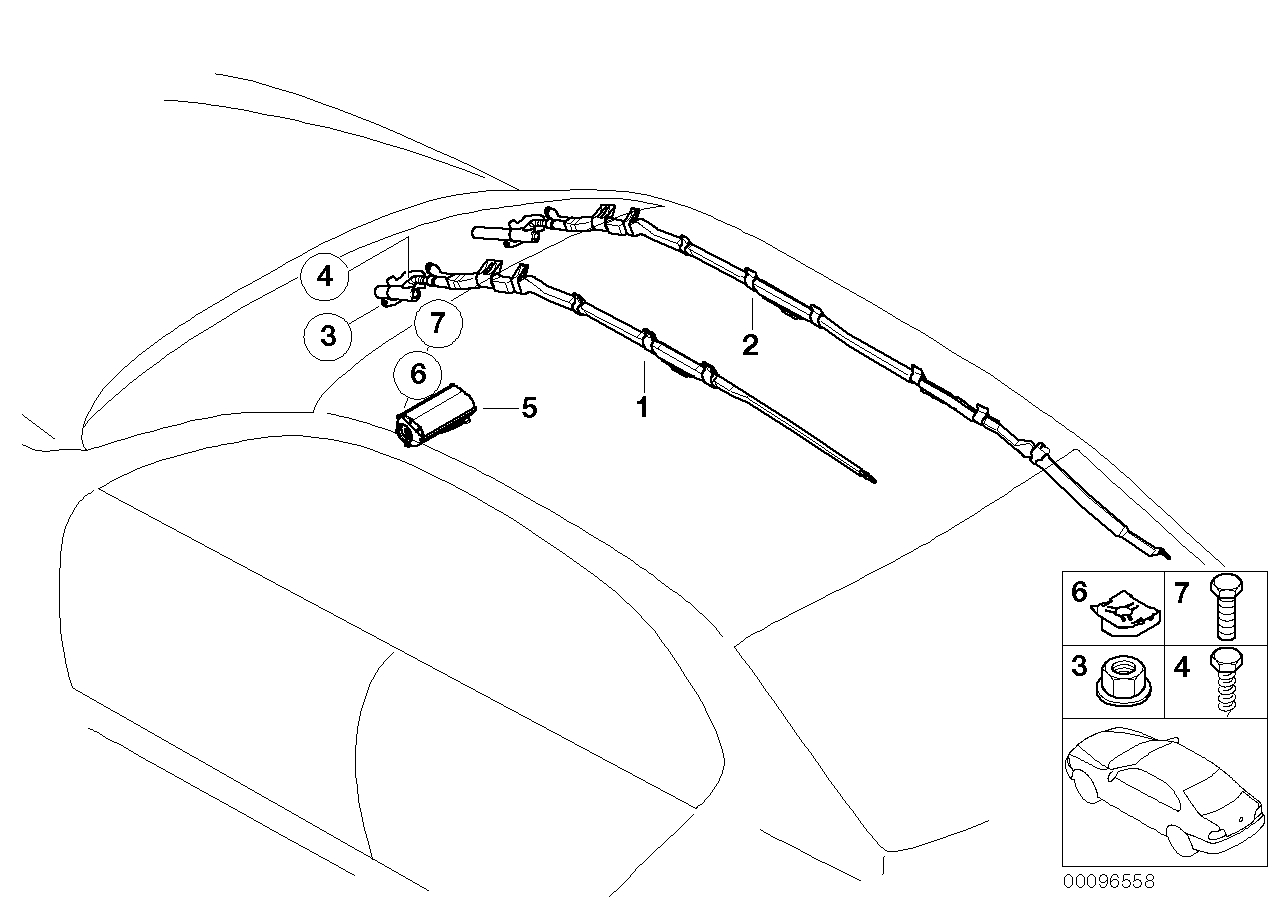 BMW 51457006911 Fixing Clamp